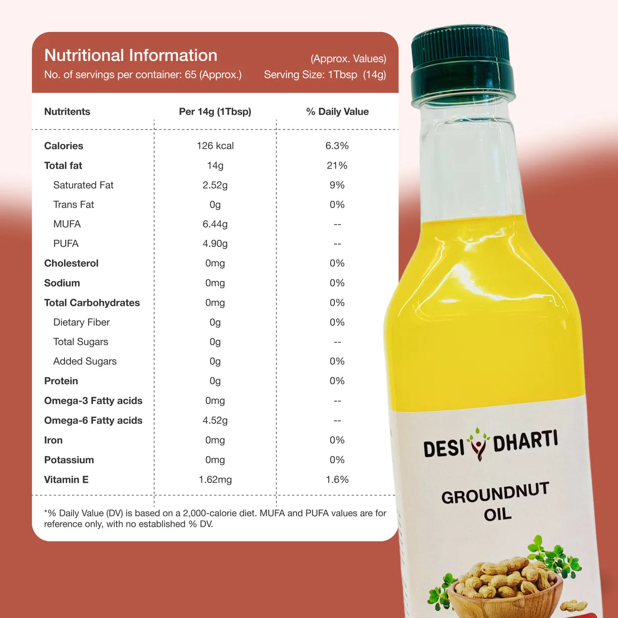 Oldenessence Wood Cold Pressed Groundnut Oil